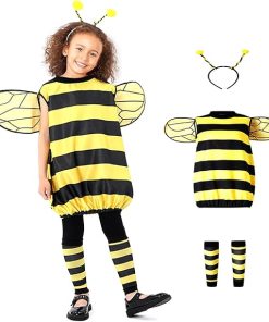 Bee Costume Kit - Women & Kid Bee Costume with Head Piece and Wings for Halloween - 1