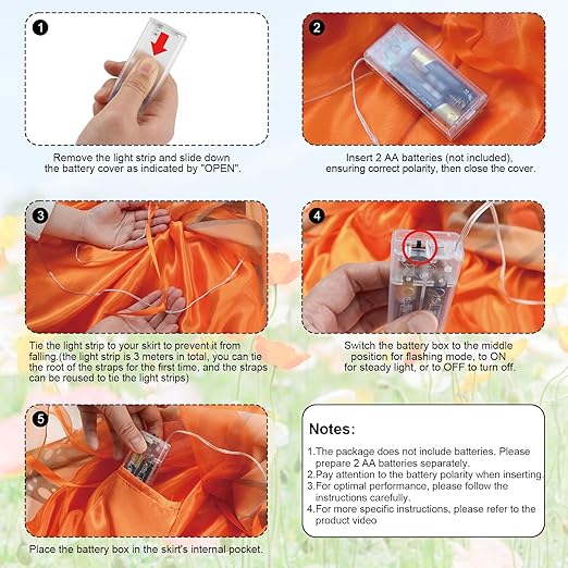 Resiwai Girls Light up Butterfly Costume, Kids Bumble Bee Costume, Toddlers Ladybug Dress Costume, Halloween Outfit for 4-12Y - 4