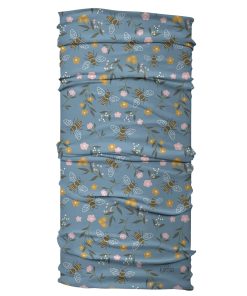 Karma Bee Headband for Women - Wide - Fabric Headband and Stretchy Hair Scarf - Light Blue - 2