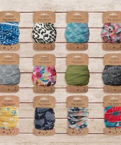 Karma Bee Headband for Women - Wide - Fabric Headband and Stretchy Hair Scarf - Light Blue - 4