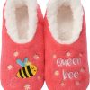Snoozies Pairable Slipper Socks - Funny House Slippers for Women, Non-Slip Fuzzy Slipper Socks - 1