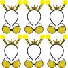 12 Pcs Bee Headband Glasses Set Bee Headband with Sunglasses for Adults Kids New Year Cosplay Costume Accessories - 1