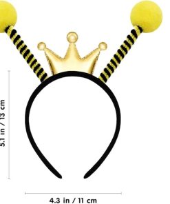 FRCOLOR Bee Costume Headbands 9Pcs Hair Bands for Party Cute Bee Hair Hoop Halloween Costume Headband for Kids Adult Accessories Birthday Party Favors - 2