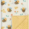Bee Kid Blankets for Girls - 30 x 40 Soft Minky Blanket with Double Layer Dotted Backing - Gifts for Girl on Birthday Christmas - 1