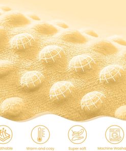 Bee Kid Blankets for Girls - 30 x 40 Soft Minky Blanket with Double Layer Dotted Backing - Gifts for Girl on Birthday Christmas - 4