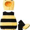 Kuriozud Cute Fuzzy Animal Costume for Baby Girl Boy Halloween Costume Romper with Hat and Leg Warmer 4pcs Cosplay Outfit - 1