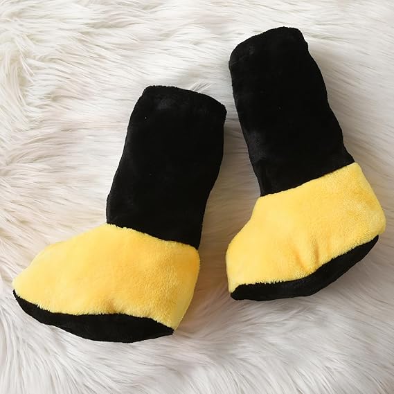 Kuriozud Cute Fuzzy Animal Costume for Baby Girl Boy Halloween Costume Romper with Hat and Leg Warmer 4pcs Cosplay Outfit - Image 2