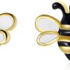 925 Sterling Silver Bee Earrings For Girls Hypoallergenic Earrings Stud For Women Cute Jewelry Gift - 1