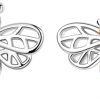 925 Sterling Silver Stud Earrings Hypoallergenic Cat Bow Dachshund Butterfly Cute Flatback Earrings for Women Jewelry Gifts - 1