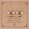 Bee Earrings for Women Gifts Gold Bumble Bee Bumblebee Jewelry Honey Bee Earings - 1