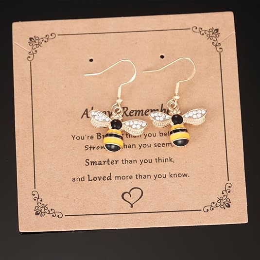 Bee Earrings for Women Gifts Gold Bumble Bee Bumblebee Jewelry Honey Bee Earings - Image 7