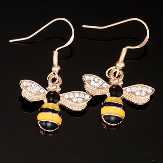 Bee Earrings for Women Gifts Gold Bumble Bee Bumblebee Jewelry Honey Bee Earings - Image 6