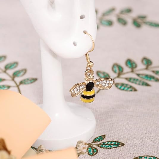 Bee Earrings for Women Gifts Gold Bumble Bee Bumblebee Jewelry Honey Bee Earings - Image 3