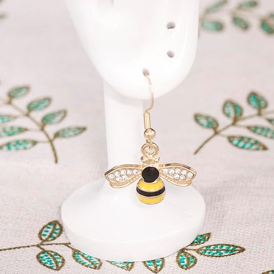 Bee Earrings for Women Gifts Gold Bumble Bee Bumblebee Jewelry Honey Bee Earings - Image 2