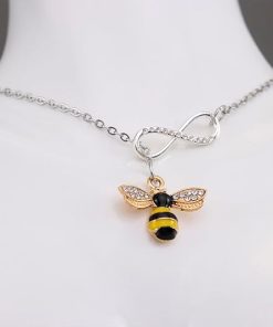 Alternative view of Bee Necklace Gifts for Women Gold Bumblebee Jewelry Honey Bee Necklaces