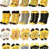 10 Pairs Bee Gifts for Women Funny Bee Socks Cute Cotton Crew Socks for Honeybee Lover Holiday Birthday Gifts - 1
