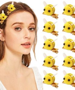 10 Pcs Bee Hair Clips Women Bangs Alligator Clips Spring Themed Birthday Decoration Accessories Animal Daily Hairpins Bobby Pins - 1