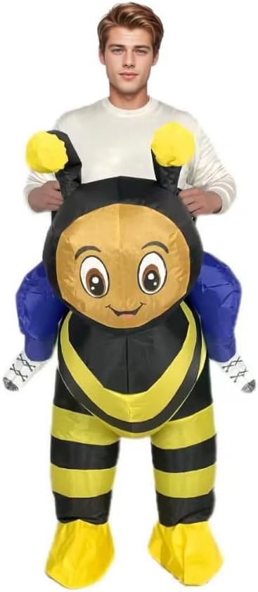Adult Inflatable Bee Costume Funny Blow Up Insects Outfit for Halloween and Cosplay Party - Image 5