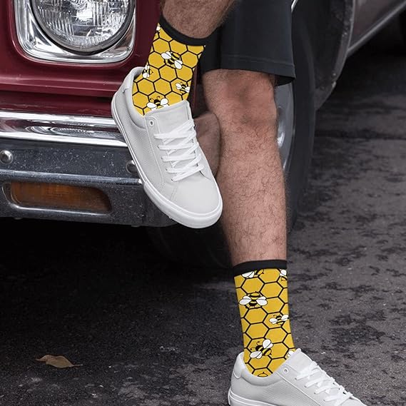 Funny Novelty Socks Casual Athletic Crazy Cute Crew Socks For Women Men - Image 4