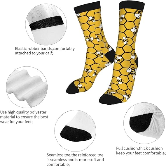 Funny Novelty Socks Casual Athletic Crazy Cute Crew Socks For Women Men - Image 2