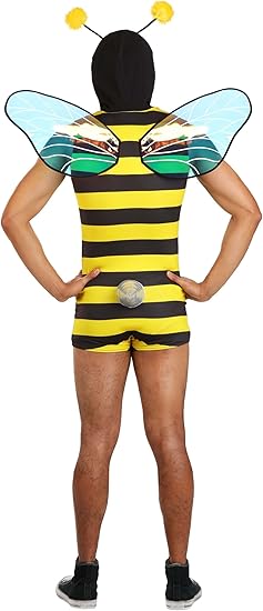 Men's Sexy Bee Costume | Adult Bumblebee Outfit for Halloween, Parties, Cosplay, and Dress-Up - Image 6