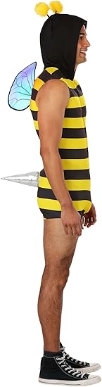 Men's Sexy Bee Costume | Adult Bumblebee Outfit for Halloween, Parties, Cosplay, and Dress-Up - Image 4