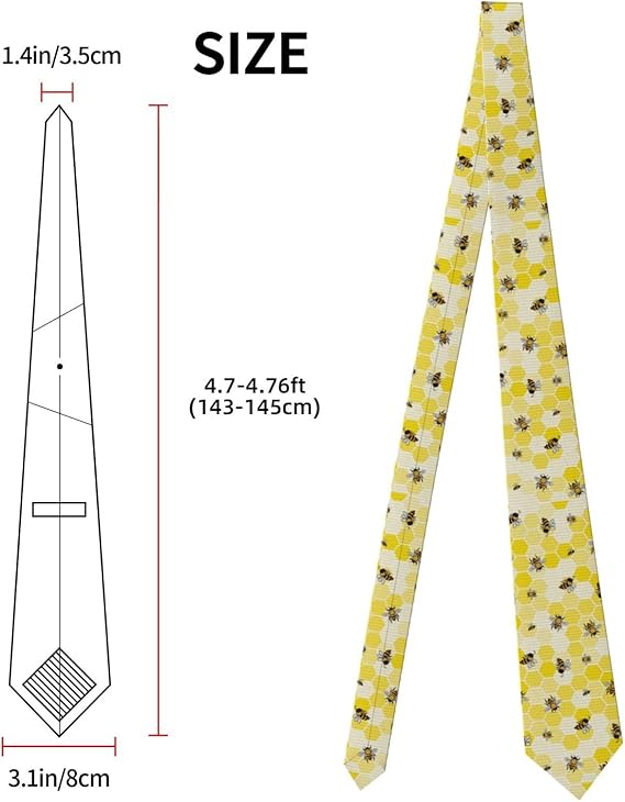 Sunflower Neckties For Men Print Tie Novelty Neck Ties For Business Work Casual Wedding Party - Image 6