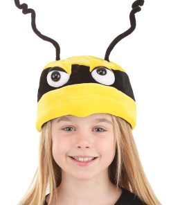 elope Bumblebee Soft Costume Hat for Kids - Foam-Backed Velour with Sculpted Eyes and Stinger - 1