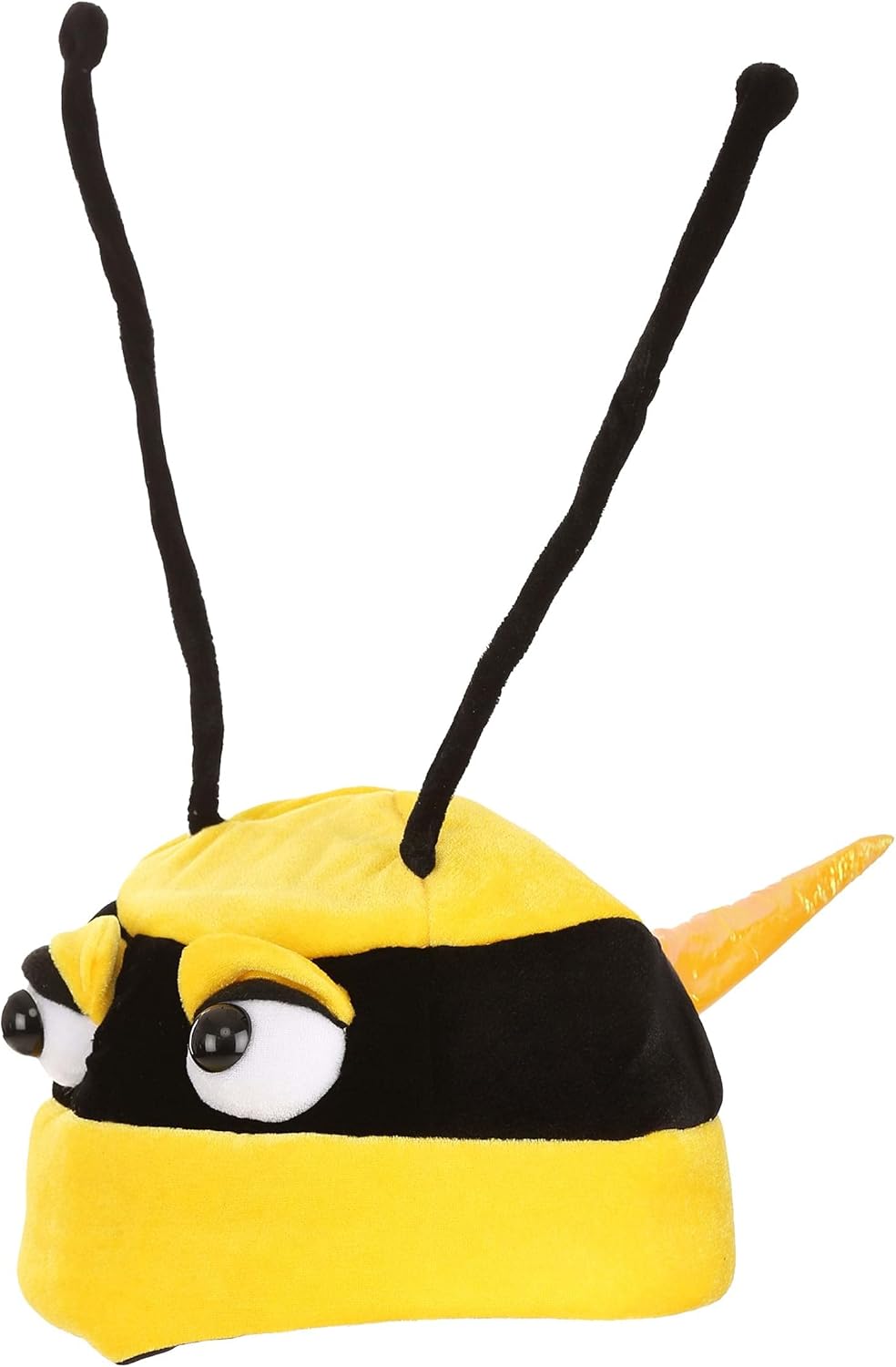 elope Bumblebee Soft Costume Hat for Kids - Foam-Backed Velour with Sculpted Eyes and Stinger - Image 5