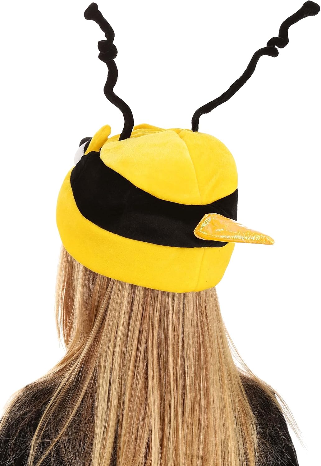 elope Bumblebee Soft Costume Hat for Kids - Foam-Backed Velour with Sculpted Eyes and Stinger - Image 6