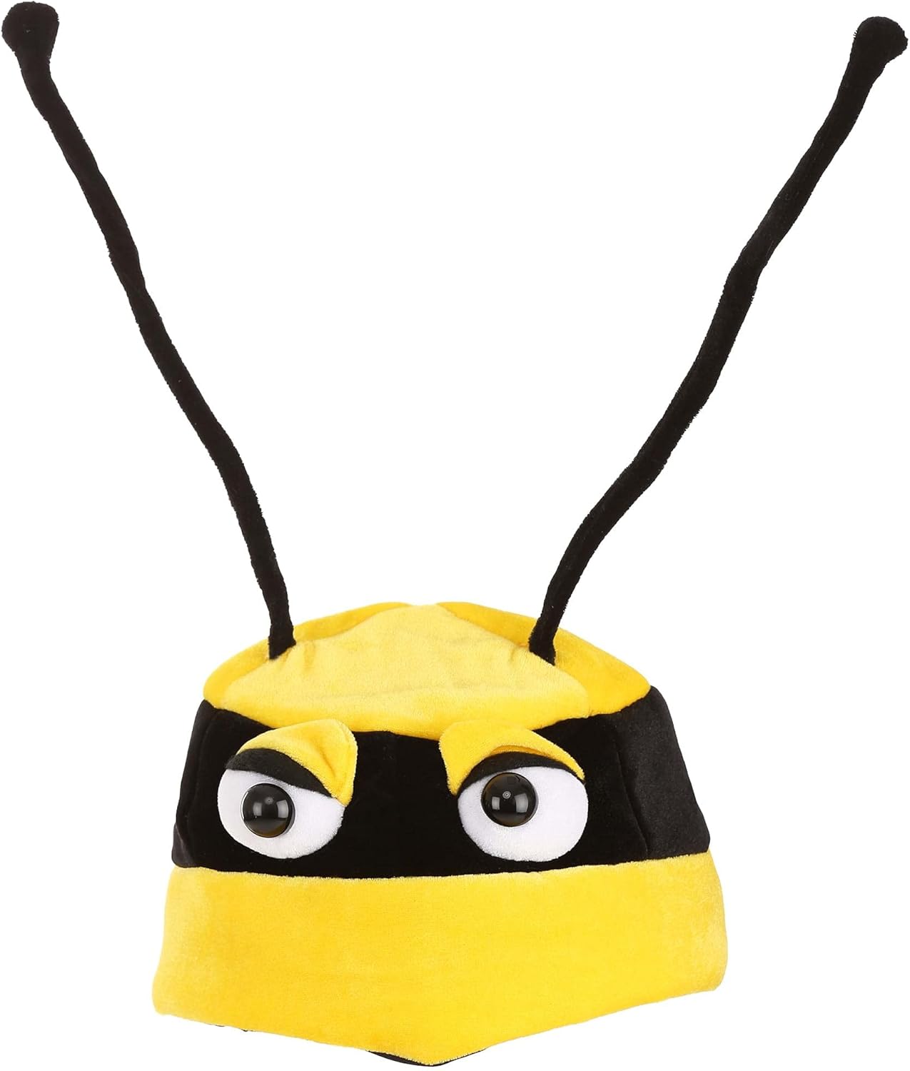 elope Bumblebee Soft Costume Hat for Kids - Foam-Backed Velour with Sculpted Eyes and Stinger - Image 4