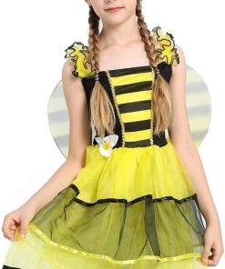 Alternative view of Dressy Daisy Honey Bee Fancy Dress Up Costume Set with Wings and Headband for Toddler and Little Girls, Size 4T to 10, Yellow