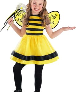 Morph Bumble Bee Costume for Girls - Kids Bumblebee Outfit - Toddler Bee Costume for Baby Girls - Fun Dress-Up - 1
