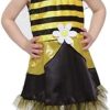 Toddler Girl Lil Bumblebee Fairy Costume Dress Headpiece