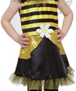Toddler Girl Lil Bumblebee Fairy Costume Dress Headpiece