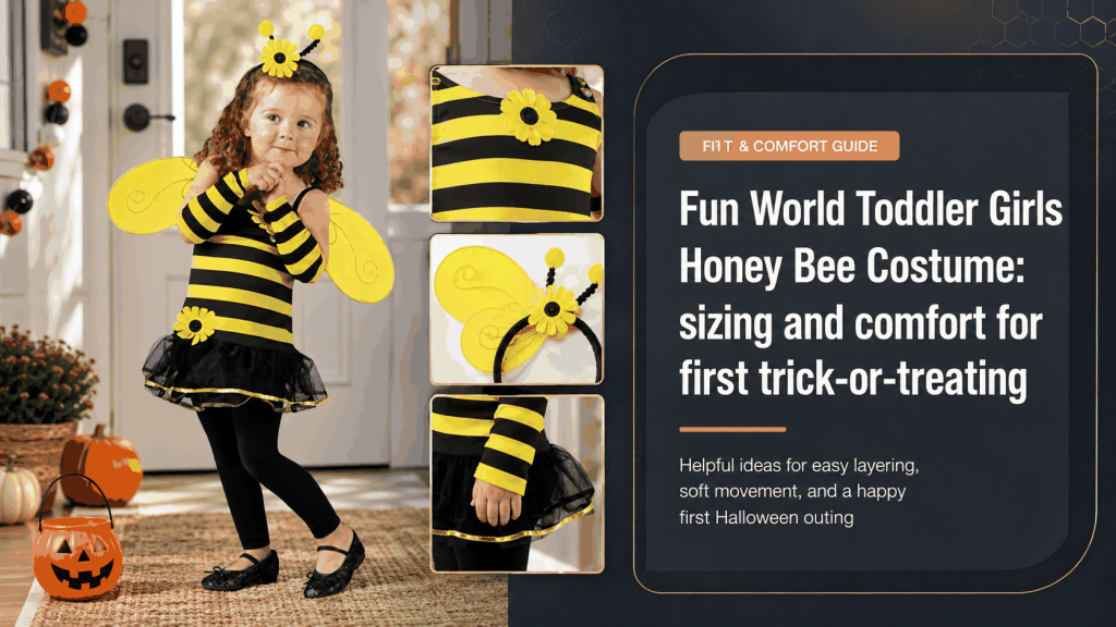 Fun World Toddler Girls Honey Bee Costume fit and comfort guide