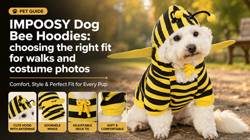 IMPOOSY Dog Bee Hoodies fit and comfort guide