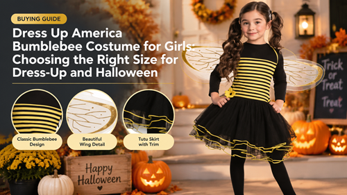 Dress Up America Bumblebee Costume for Girls buying, fit, and styling guide