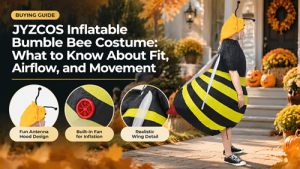 JYZCOS Inflatable Bumble Bee Costume buying, fit, and styling guide
