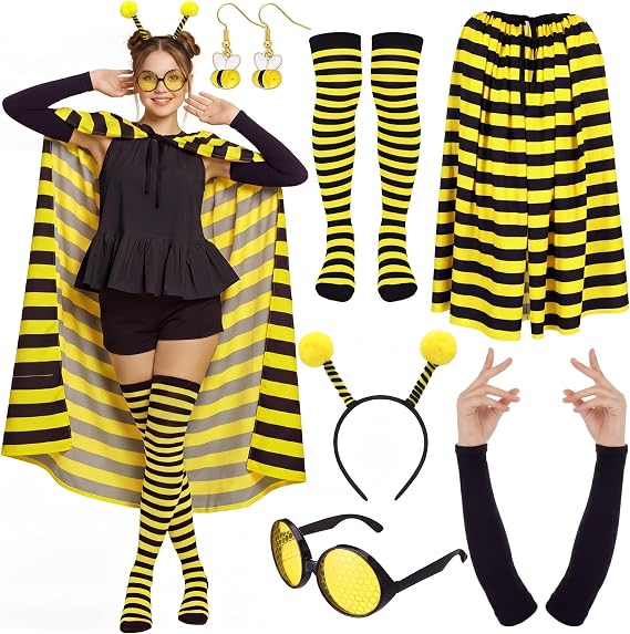 Ramede 6 Pcs Halloween Bee Costume Accessories Cosplay for Women - 1