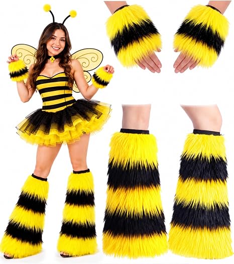 Shyyween 4 Pcs Halloween Furry Costume Women Adult - 1