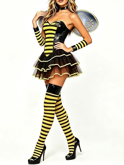 Yiulangde Halloween Costumes Women Cosplay Tinkerbell Dress with Elf Wings - Image 3