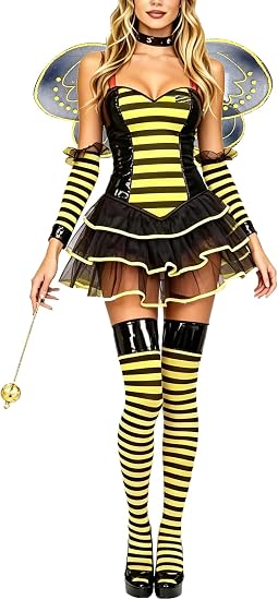 Yiulangde Halloween Costumes Women Cosplay Tinkerbell Dress with Elf Wings - Image 2