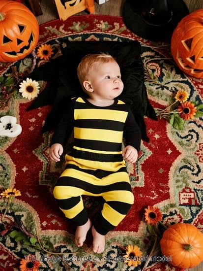COSLAND Baby Boys' 3pc Cotton Costume, Infant Cotton Clothing Set, Newborn-12 Months - Image 6