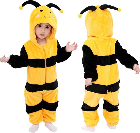 TONWHAR Animal Costume for Infants & Toddlers - Boys & Girls One-Piece Romper Jumpsuit for Halloween & Daily Playwear - 1