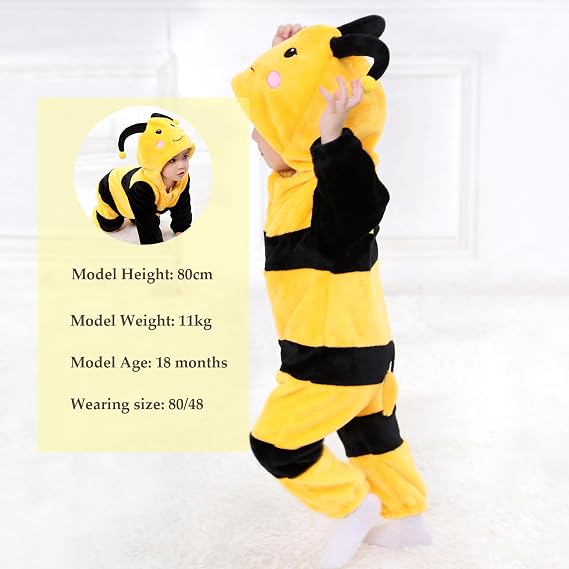 TONWHAR Animal Costume for Infants & Toddlers - Boys & Girls One-Piece Romper Jumpsuit for Halloween & Daily Playwear - Image 3