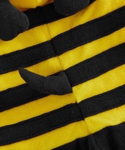 Alternative view of Toddler Baby Bee Costume Long Sleeve Hooded Romper Halloween Outfit
