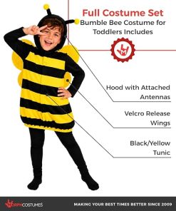 Alternative view of fun shack Toddler Bee Costume Kids, Halloween Costumes for Kids