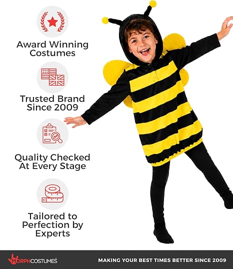 fun shack Toddler Bee Costume Kids, Halloween Costumes for Kids - Image 5